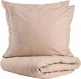 Gossy pamut ágyneműhuzat festett szálakkal bézs 160x200 2*70x80cm Homla