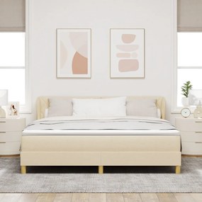 Boxspring Ágy Matraccal - Krém - 180x200 cm - Szövet