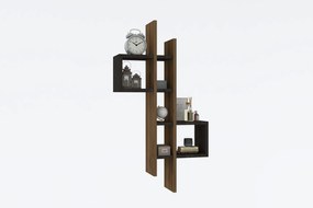 Fali polc Emse - Oak, Anthracite