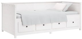 fehér tömör fenyőfa kanapéágy matrac nélkül 80 x 200 cm