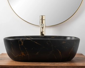 Pultos Mosdó Rea Belinda Black Marble Mat