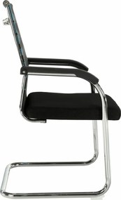 Tárgyalószék, kék/fekete, szövet, ESIN