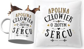 Apolina párna ajándék bögre szett fényképes nyomtatással