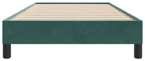 sötétzöld bársony ágykeret matrac nélkül 80x220 cm