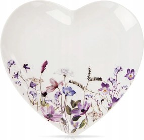 Desszert tányér Csempe Kicsi Sütemény Porcelán Desszert Virágok Szív