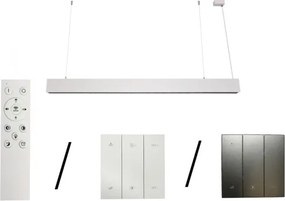 LED függeszték zsinóron LED/55W/230V 3000/4000/6500K 120 cm fehér