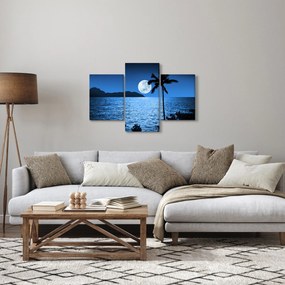 Kép - Hold a tenger felett (90x60 cm)