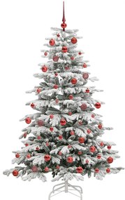 Műanyag Hajtogatós Karácsonyfa Fehér 180 cm PE és PVC