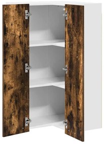 Függő szekrény Riga Füstölt tölgy és fehér 57 x 57 x 100 cm