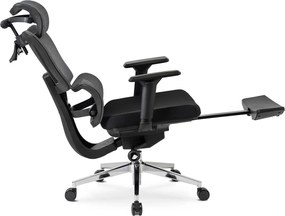 DELSIN forgószék ergonomikus fekete lábtartóval