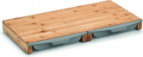 Zeller, Vágódeszka, 2 tálca, bambusz műanyag