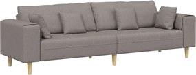 vidaXL Kanapé párnával Tópszínű 250 x 77 x 76 cm szövet