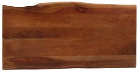 mézbarna tömör akácfa dohányzóasztal 110 x 55 x 40 cm