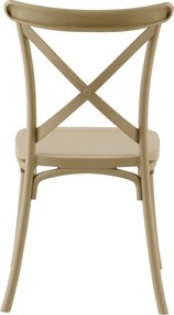 Rakásolható szék, szürkésbarna, SAVITA