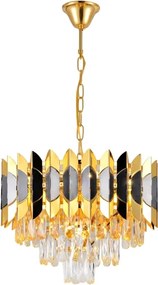 Brilagi - Láncos CRISTAL csillár 5xE14/40W/230V, átmérő 38 cm