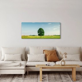 Egy fa képe egy rét közepén (120x50 cm)