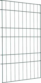 vidaXL Tó Kerítés Készlet 8 pcs Zöld 50 x 80 cm Acél