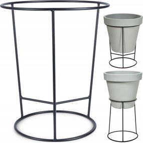 Virágtartó állvány Fém Kétoldalas Virágtartó Kerti virágtartó 45x53 cm