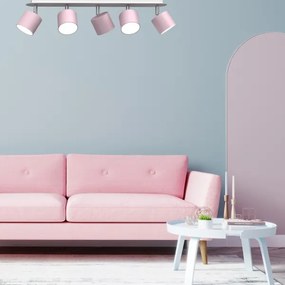 Spotlámpa DIXIE 5xGX53/11W/230V rózsaszín