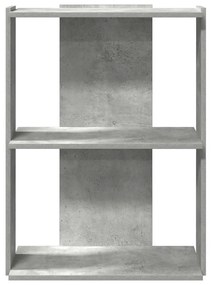 3 szintes betonszürke szerelt fa könyvespolc 60x30x80 cm