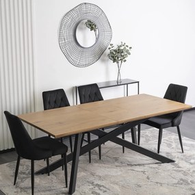 HAMILTON asztal 160-200 cm Arany tölgy