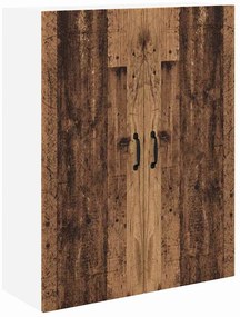 Fali konyhaszekrény polcokkal Öreg fa 80 x 31 x 100 cm Faanyag