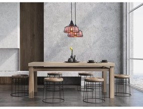 Klausen 111007 - Csillár zsinóron FACTORY 1xE27/11W/230V rose gold/fekete