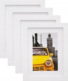 Képkeret 15x10cm 4db-os Mdf szett fehér, családi fotók