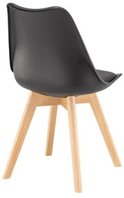 Silla étkezőszék fekete színben