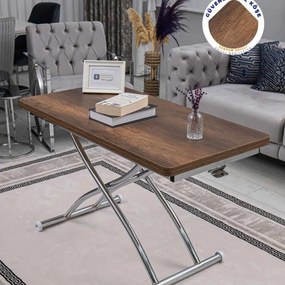 Juppo Ext - Baroque Walnut, Chrome