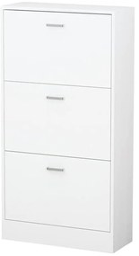 Cipős szekrény 3 részes, fehér színben