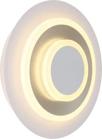 Globo 78414W Fali lámpa, matt fehér fém, matt nikkel fém, fehér akril, mozgatható, HxSz: 300x230mm, Mélység: 65mm, tartozék: LED 20W 230V, 2350lm forrás, 1490lm kimenet, 3000K
