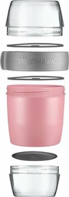 Westmark háromrészes ételtartó edény, 1150 ml, rózsaszín, L