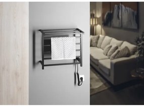 Sapho - Elektromos törölközőszárító ELZOR 60W/230V 47x50 cm matt fekete