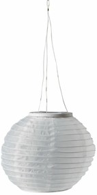 Snorre szolárlámpás, fehér poliészter, D25 cm