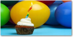 Fotó üvegkép Szülinapi muffin 140x70