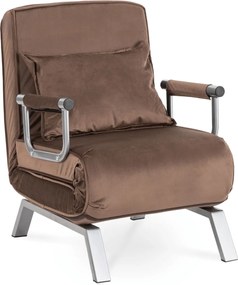 Dönthető fotel barna bársony kárpittal – BART