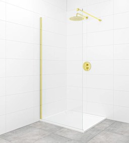Walk-in zuhanyparaván Walk-In / ajtó 120 cm SAT Walk-in aranyfényű profil színben SATBWI120PRZ