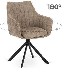 Forgó Étkezőszék Sötét Bézs Színben. MUMBAI