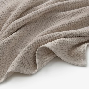 Goldea pamut frotír törölköző / fürdőlepedő micro pure - szürkésbarna 30 x 50 cm