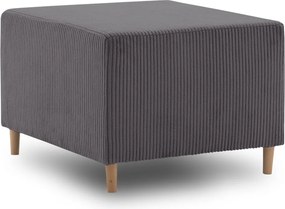 Fireze puff, kordbársony, szürke