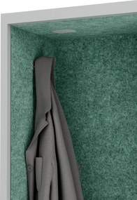 Sally 600mm korpus Szary - siedzisko Zielony