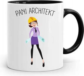 Bögre Fekete Építész Tervező Hölgy Építész Nyomtatott Fényképpel