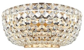 Maytoni DIA100-WL-02-G - Fali lámpa BASFOR 2xE14/60W/230V arany