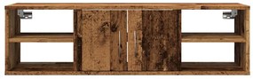antik fa színű szerelt fa faliszekrény 101x30x29 cm