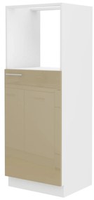 Élelmiszer szekrény a sütőhöz Lavera 60 DKPL 162 1F BB (fehér + fényes cappucino). 1032395