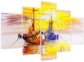 Kép - A csónak festménye (150x105 cm)