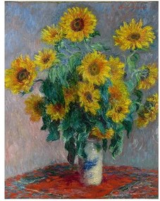 Claude Monet - Bouquet of Sunflowers kép másolat, 50 x 40 cm
