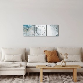 Kép - Kék márvány (órával) (90x30 cm)
