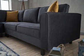 Sarokkanapé Kale Velvet - Antracit